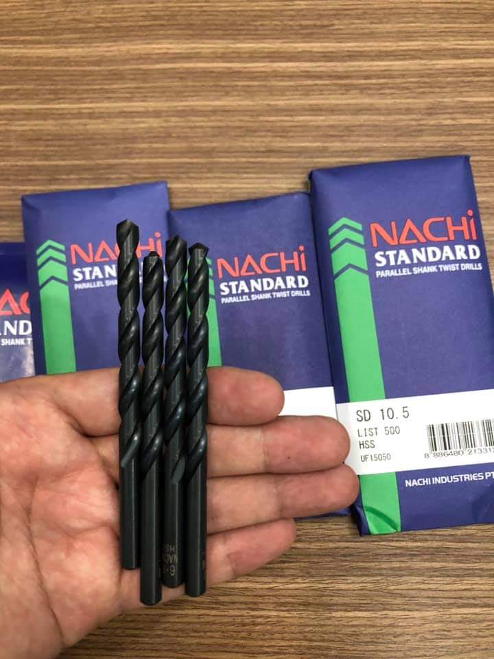 MŨI KHOAN TRỤ THÉP GIÓ NACHI L500 10.20MM